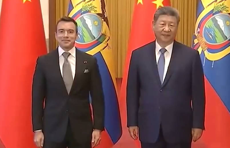 共启合作新篇 习近平同厄瓜多尔总统诺沃亚在北京举行会谈
